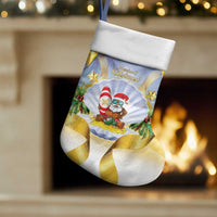Niue Christmas Stocking Seashell Santa Beach Vibes - Polynesian Pride
