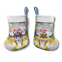 Niue Christmas Stocking Seashell Santa Beach Vibes - Polynesian Pride