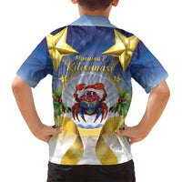 Niue Christmas Family Matching Long Sleeve Bodycon Dress and Hawaiian Shirt Seashell Santa Beach Vibes - Polynesian Pride