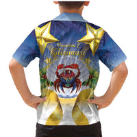 Niue Christmas Family Matching Mermaid Dress and Hawaiian Shirt Seashell Santa Beach Vibes - Polynesian Pride