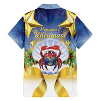 Niue Christmas Family Matching Off The Shoulder Long Sleeve Dress and Hawaiian Shirt Seashell Santa Beach Vibes - Polynesian Pride