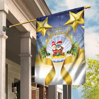 Niue Christmas Garden Flag Seashell Santa Beach Vibes - Polynesian Pride