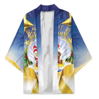 Niue Christmas Kimono Seashell Santa Beach Vibes - Polynesian Pride