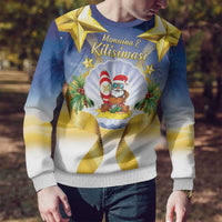 Niue Christmas Ugly Christmas Sweater Seashell Santa Beach Vibes LT05 - Polynesian Pride