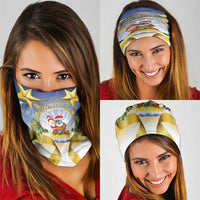 Niue Christmas Neck Gaiter Seashell Santa Beach Vibes - Polynesian Pride