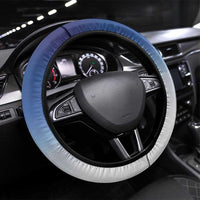 Niue Christmas Steering Wheel Cover Seashell Santa Beach Vibes LT05 Universal Fit Navy - Polynesian Pride
