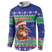 New Zealand Christmas Button Sweatshirt Have Yourself A Kiwi-tastic Christmas - Polynesian Pride