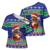 New Zealand Christmas Cross Shoulder Shirt Have Yourself A Kiwi-tastic Christmas - Polynesian Pride