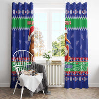 New Zealand Christmas Window Curtain Have Yourself A Kiwi-tastic Christmas - Polynesian Pride