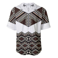 New Zealand Aotearoa Baseball Jersey Taniko Art Simple Style LT05 - Polynesian Pride