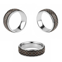 New Zealand Aotearoa Classic Ring Taniko Art Simple Style LT05 - Polynesian Pride
