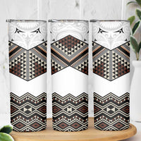 New Zealand Aotearoa Skinny Tumbler Taniko Art Simple Style