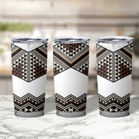 New Zealand Aotearoa Tumbler Cup Taniko Art Simple Style LT05 - Polynesian Pride