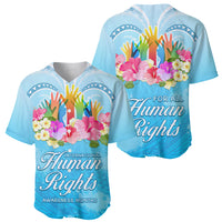 Universal Human Rights Month Baseball Jersey Polynesian Style LT05 - Polynesian Pride