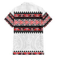 New Zealand Aotearoa Hawaiian Shirt With Kowhaiwhai Pattern Red Version LT05 - Polynesian Pride