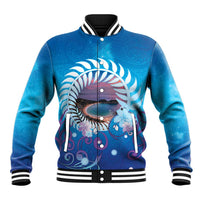New Zealand Matapouri Beach Landscape Baseball Jacket LT05 Unisex Blue - Polynesian Pride