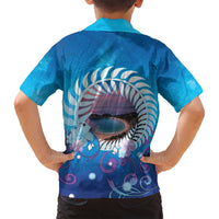 New Zealand Matapouri Beach Landscape Family Matching Off Shoulder Maxi Dress and Hawaiian Shirt