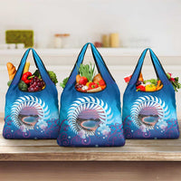 New Zealand Matapouri Beach Landscape Grocery Bag LT05 3-pack One Size Blue - Polynesian Pride