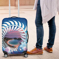 New Zealand Matapouri Beach Landscape Luggage Cover LT05 Blue - Polynesian Pride
