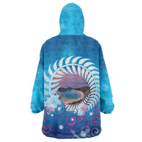 New Zealand Matapouri Beach Landscape Wearable Blanket Hoodie LT05 - Polynesian Pride