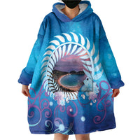 New Zealand Matapouri Beach Landscape Wearable Blanket Hoodie LT05 - Polynesian Pride