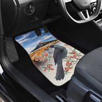 New Zealand Mount Taranaki Landscape Car Mats Kokako Bird Polynesian Style LT05 - Polynesian Pride