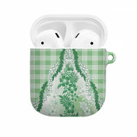 Aloha Hawaii Palaka AirPods Case Green Plumeria Lei LT05 Green - Polynesian Pride