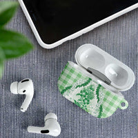 Aloha Hawaii Palaka AirPods Case Green Plumeria Lei LT05 - Polynesian Pride