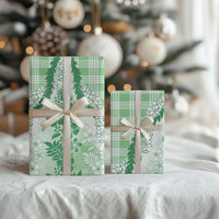 Aloha Hawaii Palaka Wrapping Paper Green Plumeria Lei LT05 - Polynesian Pride
