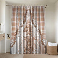 Aloha Hawaii Palaka Bathroom Set Beige Plumeria Lei - Polynesian Pride