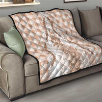 Aloha Hawaii Palaka Quilt Beige Plumeria Lei - Polynesian Pride