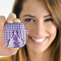 Aloha Hawaii Palaka AirPods Case Purple Plumeria Lei LT05 - Polynesian Pride