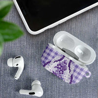 Aloha Hawaii Palaka AirPods Case Purple Plumeria Lei LT05 - Polynesian Pride