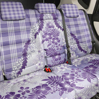 Aloha Hawaii Palaka Back Car Seat Cover Purple Plumeria Lei - Polynesian Pride