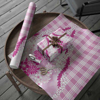 Aloha Hawaii Palaka Wrapping Paper Pink Plumeria Lei LT05 - Polynesian Pride