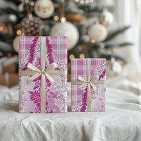 Aloha Hawaii Palaka Wrapping Paper Pink Plumeria Lei LT05 - Polynesian Pride