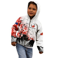 Kei Wareware Tatou New Zealand ANZAC Day Kid Hoodie Lest We Forget LT05 - Polynesian Pride