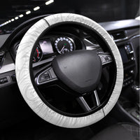 Kei Wareware Tatou New Zealand ANZAC Day Steering Wheel Cover Lest We Forget LT05 Universal Fit White - Polynesian Pride