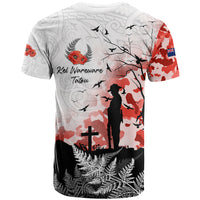 Kei Wareware Tatou New Zealand ANZAC Day T Shirt Lest We Forget LT05 - Polynesian Pride