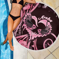 New Zealand Valentine Beach Blanket Aroha Sweet Pink Piwakawaka LT05 - Polynesian Pride