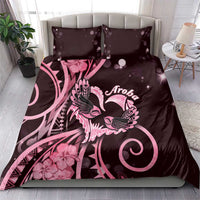 New Zealand Valentine Bedding Set Aroha Sweet Pink Piwakawaka LT05 - Polynesian Pride