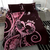 New Zealand Valentine Bedding Set Aroha Sweet Pink Piwakawaka LT05 - Polynesian Pride