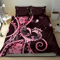 New Zealand Valentine Bedding Set Aroha Sweet Pink Piwakawaka LT05 - Polynesian Pride