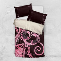 New Zealand Valentine Bedding Set Aroha Sweet Pink Piwakawaka LT05 US Twin 172cm x 218cm Pink - Polynesian Pride