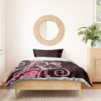 New Zealand Valentine Bedding Set Aroha Sweet Pink Piwakawaka LT05 - Polynesian Pride