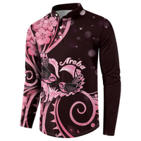 New Zealand Valentine Button Sweatshirt Aroha Sweet Pink Piwakawaka LT05 - Polynesian Pride