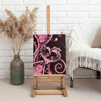 New Zealand Valentine Canvas Wall Art Aroha Sweet Pink Piwakawaka LT05 - Polynesian Pride