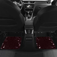New Zealand Valentine Car Mats Aroha Sweet Pink Piwakawaka LT05 Set 2pcs - Back Pink - Polynesian Pride