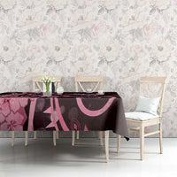 New Zealand Valentine Tablecloth Aroha Sweet Pink Piwakawaka LT05 - Polynesian Pride