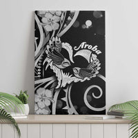 New Zealand Valentine Canvas Wall Art Aroha Gray Piwakawaka LT05 - Polynesian Pride